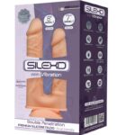 SILEXD – MODÈLE 1 VIBRATEUR PÉNIS RÉALISTE DOUBLE PÉNÉTRATION PREMIUM SILEXPAN SILICONE 17.5 / 19.5 CM