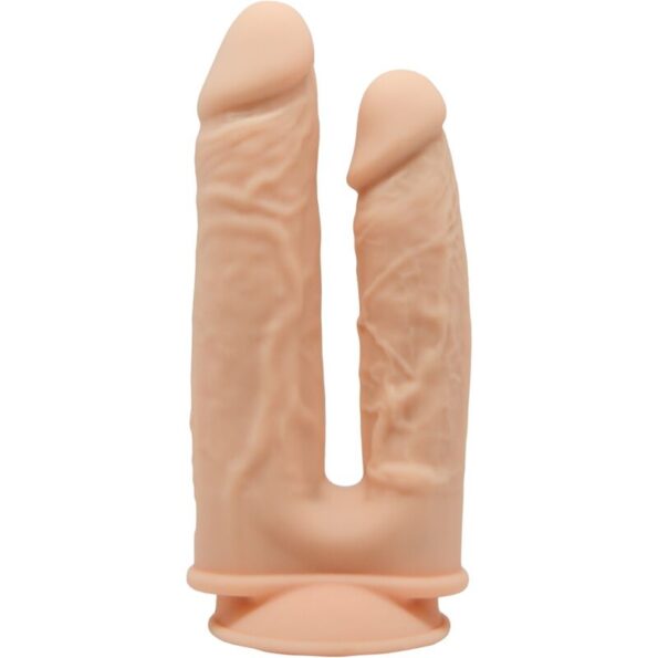 SILEXD - MODÈLE 1 VIBRATEUR PÉNIS RÉALISTE DOUBLE PÉNÉTRATION PREMIUM SILEXPAN SILICONE 17.5 / 19.5 CM-SILEXD-sextoys-lingerie-bdsm-hygiène-sexshop