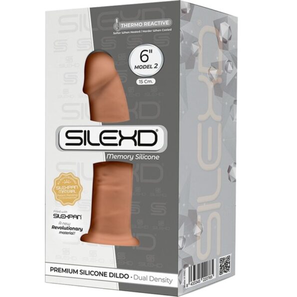SILEXD - MODÈLE 2 PÉNIS RÉALISTE PREMIUM SILEXPAN SILICONE CARAMEL 15 CM-SILEXD-sextoys-lingerie-bdsm-hygiène-sexshop