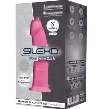 SILEXD - MODÈLE 2 PÉNIS RÉALISTE PREMIUM SILEXPAN SILICONE FLUORESCENT ROSE 15 CM-SILEXD-sextoys-lingerie-bdsm-hygiène-sexshop