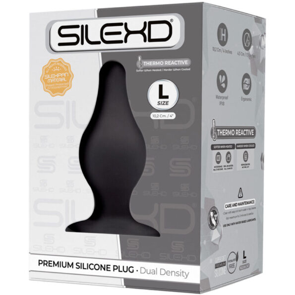 SILEXD - PLUG ANAL MODÈLE 2 PREMIUM SILEXPAN SILICONE PREMIUM THERMOREACTIF TAILLE L-SILEXD-sextoys-lingerie-bdsm-hygiène-sexshop
