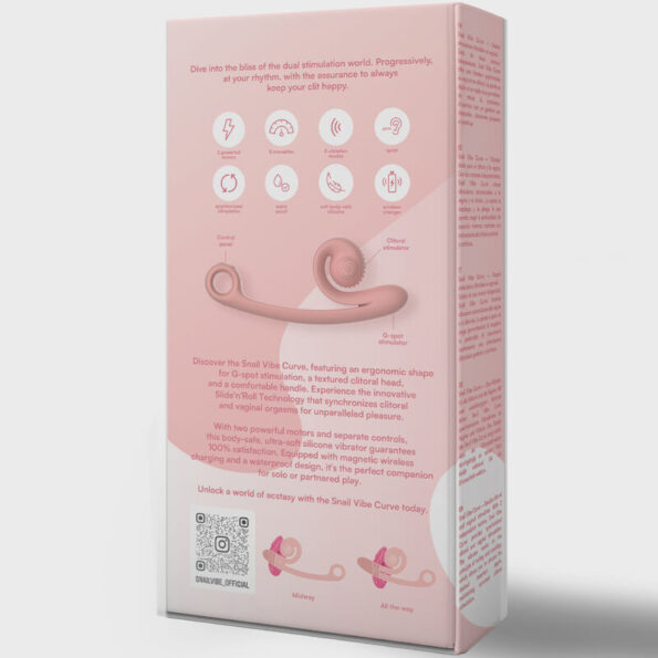 SNAIL VIBE - VIBRATEUR CURVE PÊCHE-SNAIL VIBE-sextoys-lingerie-bdsm-hygiène-sexshop