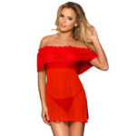 SUBBLIME – DRESSES ROBE COURTE + STRING ROUGE L / XL