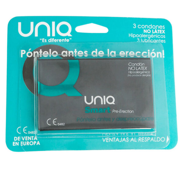 UNIQ - SMART LATEX FREE PRE-ERECTION CONDOMS 3 UNITS-UNIQ-sextoys-lingerie-bdsm-hygiène-sexshop