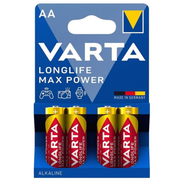 VARTA - MAX POWER PILE ALCALINE AA LR6 4 UNITÉ-VARTA-sextoys-lingerie-bdsm-hygiène-sexshop