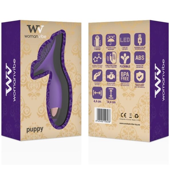 WOMANVIBE - PUPPY STIMULATOR SILICONE RECHARGEABLE-WOMANVIBE-sextoys-lingerie-bdsm-hygiène-sexshop