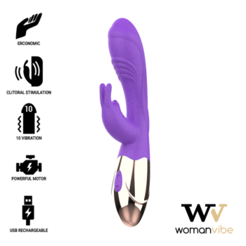 WOMANVIBE - VIBRATEUR RECHARGEABLE EN SILICONE VIORA FEMME-WOMANVIBE-sextoys-lingerie-bdsm-hygiène-sexshop
