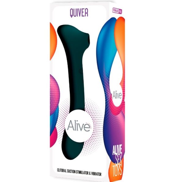 ALIVE - QUIVER SUCKER & VIBRATEUR VERT-ALIVE-sextoys-lingerie-bdsm-hygiène-sexshop