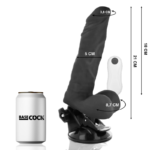 BASECOCK – VIBRATEUR ARTICULABLE TÉLÉCOMMANDE NOIR 21 CM -O- 5 CM