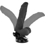 BASECOCK – VIBRATEUR ARTICULABLE TÉLÉCOMMANDE NOIR 21 CM -O- 5 CM