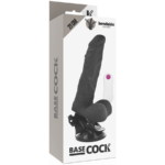 BASECOCK – VIBRATEUR ARTICULABLE TÉLÉCOMMANDE NOIR 21 CM -O- 5 CM