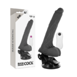 BASECOCK – VIBRATEUR RÉALISTE TÉLÉCOMMANDE NOIR 19 CM -O- 4 CM