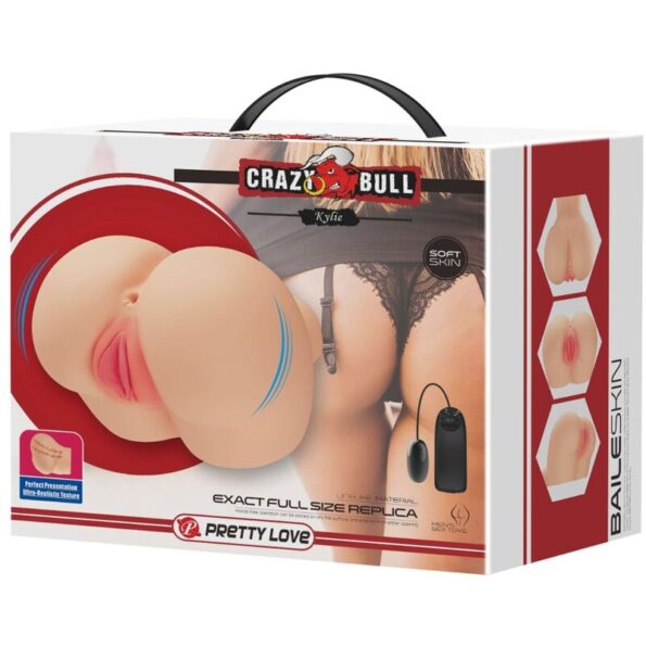 CRAZY BULL - VIBRATEUR RÉALISTE VAGIN ET ANUS KYLIE-CRAZY BULL-sextoys-lingerie-bdsm-hygiène-sexshop