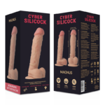 CYBER SILICOCK – DONG EN SILICONE LIQUIDE DOUX ULTRA RÉALISTE 20.5 CM -O- 4.1 CM