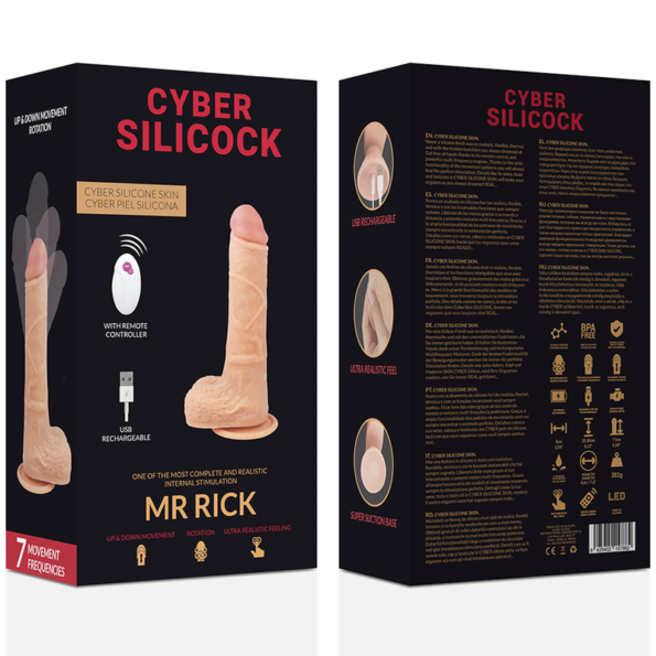 CYBER SILICOCK - TÉLÉCOMMANDE RÉALISTE MR RICK 20.9 CM -O- 4 CM-CYBER SILICOCK-sextoys-lingerie-bdsm-hygiène-sexshop