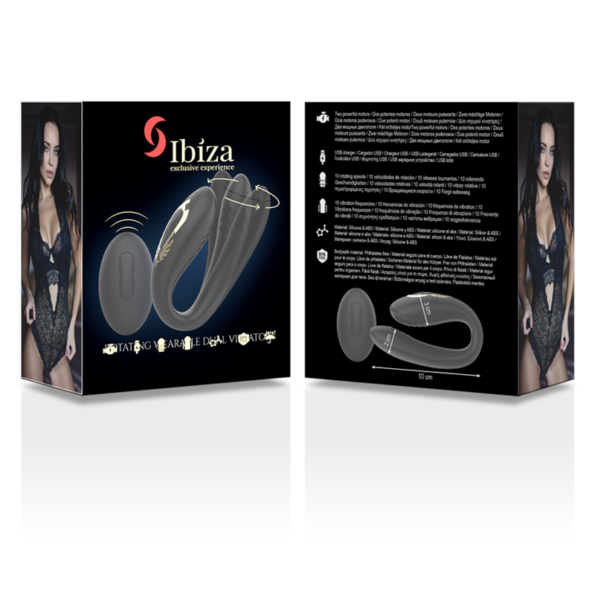 IBIZA - DOUBLE VIBRATEUR ROTATIF-IBIZA TECHNOLOGY-sextoys-lingerie-bdsm-hygiène-sexshop