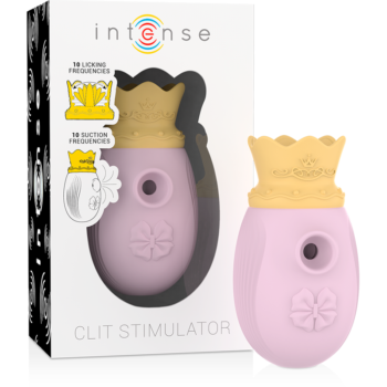 INTENSE - STIMULATEUR CLIT 10 FRÉQUENCES DE LÉCHAGE ET D''ASPIRATION - ROSE-INTENSE-sextoys-lingerie-bdsm-hygiène-sexshop