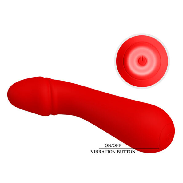 PRETTY LOVE - VIBRATEUR RECHARGEABLE CETUS ROUGE-PRETTY LOVE SMART-sextoys-lingerie-bdsm-hygiène-sexshop