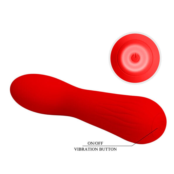 PRETTY LOVE - VIBRATEUR RECHARGEABLE FAUN ROUGE-PRETTY LOVE SMART-sextoys-lingerie-bdsm-hygiène-sexshop