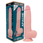 ROCKARMY – HARNAIS + VIBRATEUR SILICONE LIQUIDE PREMIUM TÉLÉCOMMANDE APACHE 20.5 CM -O- 4.62 CM