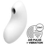 SATISFYER - STIMULATEUR ET VIBRATEUR À PULSE D'AIR VULVA LOVER 2 BLANC-SATISFYER AIR PULSE-sextoys-lingerie-bdsm-hygiène-sexshop