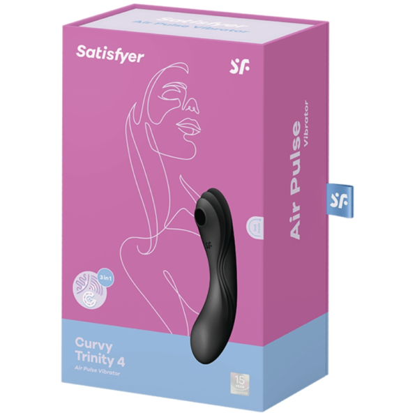 SATISFYER - STIMULATEUR ET VIBRATEUR CURVY TRINITY 4 NOIR-SATISFYER AIR PULSE-sextoys-lingerie-bdsm-hygiène-sexshop