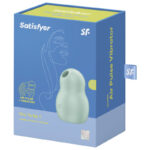 SATISFYER – STIMULATEUR ET VIBRATEUR DOUBLE AIR PULSE PRO TO GO 1 VERT