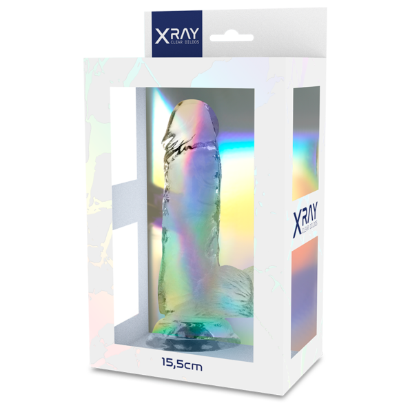 X RAY - BITE TRANSPARENTE AVEC BOULES 15.5 CM -O- 3.5 CM-X RAY-sextoys-lingerie-bdsm-hygiène-sexshop