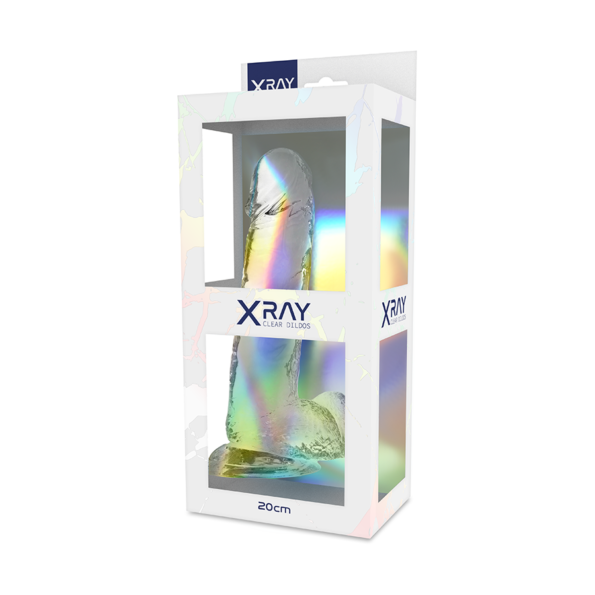 X RAY - BITE TRANSPARENTE AVEC BOULES 20 CM -O- 4.5 CM-X RAY-sextoys-lingerie-bdsm-hygiène-sexshop