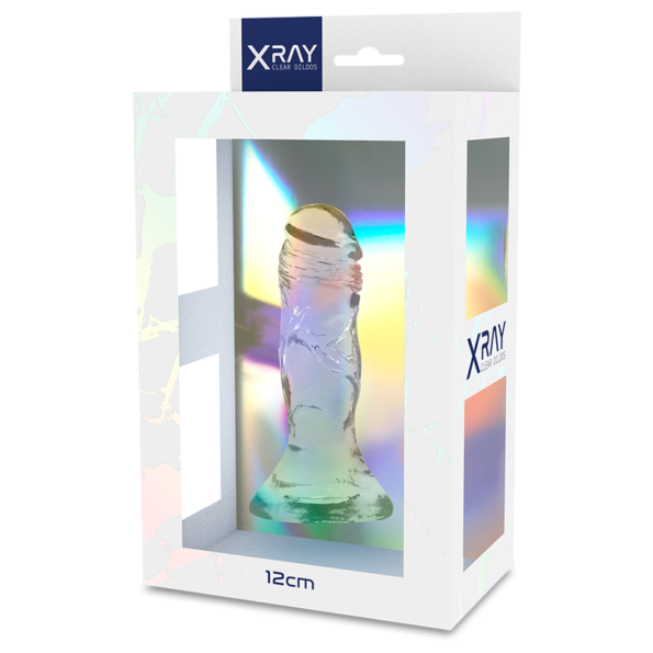 X RAY - HARNAIS + BITE TRANSPARENT 12 CM -O- 2.6 CM-X RAY-sextoys-lingerie-bdsm-hygiène-sexshop