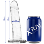 X RAY – HARNAIS + BITE TRANSPARENT 18 CM -O- 4 CM