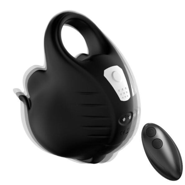 ARMONY - ANNEAU VIBRATEUR À VENTOUSES TÉLÉCOMMANDE NOIR-ARMONY FOR HIM-sextoys-lingerie-bdsm-hygiène-sexshop