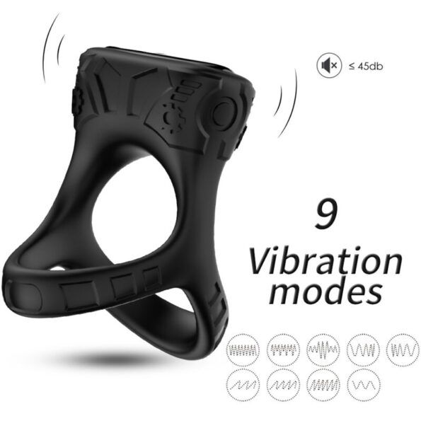 ARMONY - ANNEAU VIBRATEUR & MULTIPOSITION NOIR-ARMONY FOR HIM-sextoys-lingerie-bdsm-hygiène-sexshop