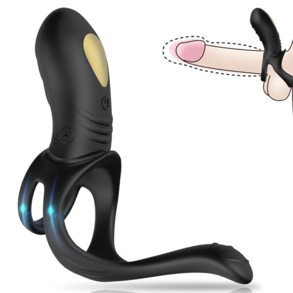 ARMONY - JOY JUMPER RING VIBRATEUR POUR COUPLES & TÉLÉCOMMANDE ANAL PLUG NOIR-ARMONY FOR HIM-sextoys-lingerie-bdsm-hygiène-sexshop