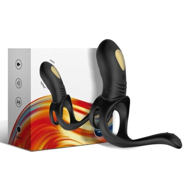 ARMONY - JOY JUMPER RING VIBRATEUR POUR COUPLES & TÉLÉCOMMANDE ANAL PLUG NOIR-ARMONY FOR HIM-sextoys-lingerie-bdsm-hygiène-sexshop