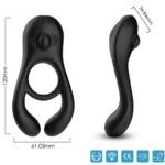 ARMONY – VEYRON DOUBLE VIBRATEUR ANNEAU JOUET POUR COUPLES TÉLÉCOMMANDE NOIR