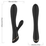 ARMONY – VIBRATEUR LAPIN SILICONE NOIR