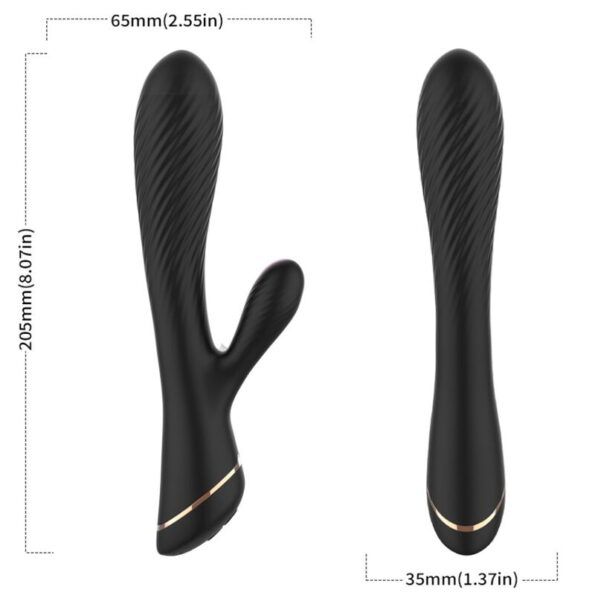 ARMONY - VIBRATEUR LAPIN SILICONE NOIR-ARMONY VIBRATORS-sextoys-lingerie-bdsm-hygiène-sexshop