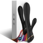 ARMONY – VIBRATEUR LAPIN SILICONE NOIR