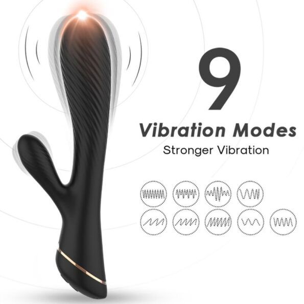 ARMONY - VIBRATEUR LAPIN SILICONE NOIR-ARMONY VIBRATORS-sextoys-lingerie-bdsm-hygiène-sexshop