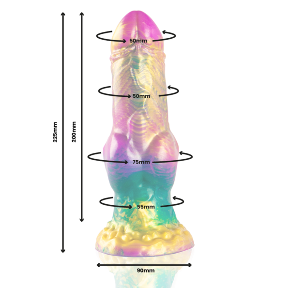 EPIC - GODE IRIS AVEC TESTICULES ARC-EN-CIEL DE PLAISIR-EPIC-sextoys-lingerie-bdsm-hygiène-sexshop