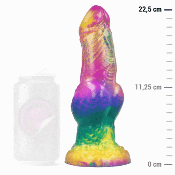 EPIC - GODE IRIS AVEC TESTICULES ARC-EN-CIEL DE PLAISIR-EPIC-sextoys-lingerie-bdsm-hygiène-sexshop