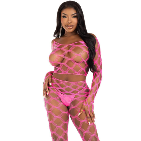 LEG AVENUE - TOP & LEGGINS HARDCORE FUCHSIA-LEG AVENUE SETS-sextoys-lingerie-bdsm-hygiène-sexshop