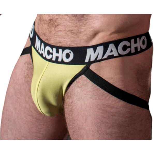 MACHO - MX25A JOCK LYCRA JAUNE M-MACHO UNDERWEAR-sextoys-lingerie-bdsm-hygiène-sexshop