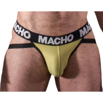 MACHO - MX25A JOCK LYCRA JAUNE S-MACHO UNDERWEAR-sextoys-lingerie-bdsm-hygiène-sexshop