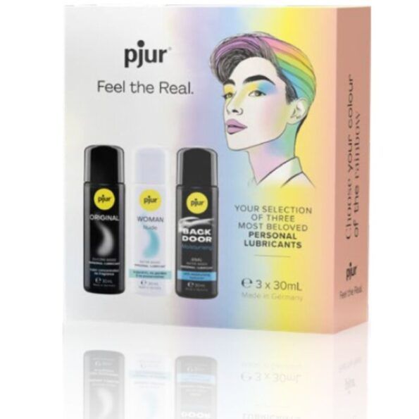 PJUR - LUBRIFIANTS PRIDE SET PREMIUM 3 X 30 ML-PJUR-sextoys-lingerie-bdsm-hygiène-sexshop