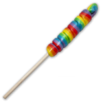 PRIDE – BIG LOLLIPOP WITH THE LGBT FLAG FOR CHULO