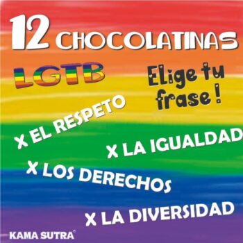 PRIDE - COFFRET DE 12 TABLETTES DE CHOCOLAT AU DRAPEAU LGBT-PRIDE-sextoys-lingerie-bdsm-hygiène-sexshop