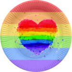 PRIDE – SET 8 ASSIETTES DRAPEAU LGBT