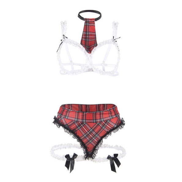 SUBBLIME - COSTUME D'ÉCOLIÈRE SEXY AVEC SOUTIEN-GORGE S/M-SUBBLIME COSTUMES-sextoys-lingerie-bdsm-hygiène-sexshop